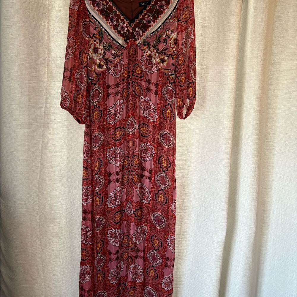 Floral Multi-color Maxi Dress